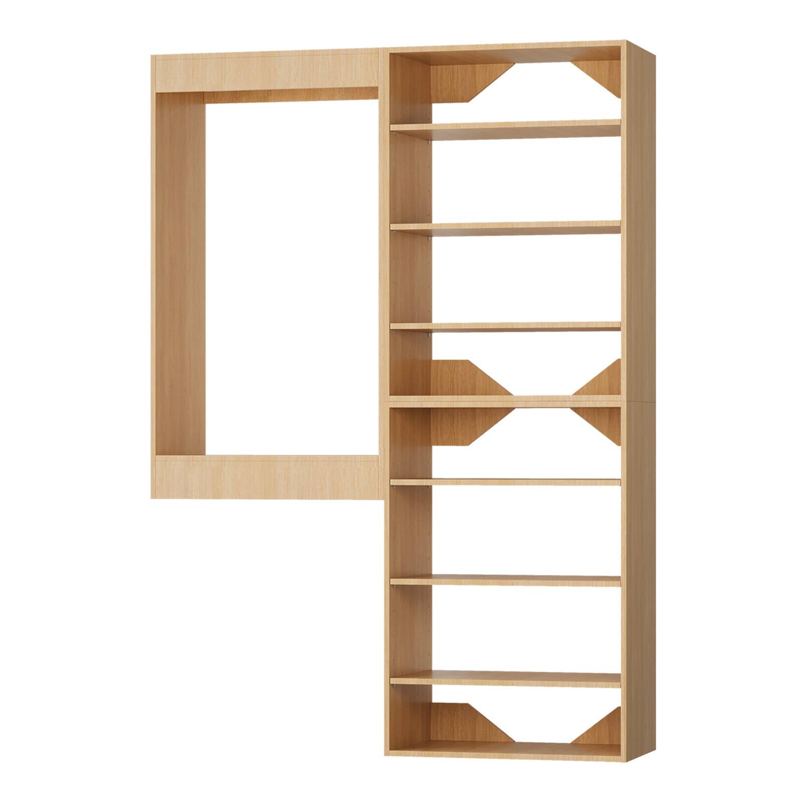 Alt View 5. Roomtec - Roomtec 58 in Wood Modular Closet System Unit-Customizable Wall Mounted Walk-In Closets for Bedroom or Walk-in Closet - Wood.