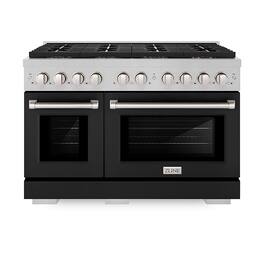 ZLINE - 48 in. 6.7 cu. ft. Freestanding Paramount Dual Fuel DuoPro Range with Dual Ovens - White Matte