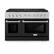 Front. ZLINE - ZLINE 48 in. 6.7 cu. ft. Freestanding Paramount Dual Fuel DuoPro Range with Dual Ovens - White Matte.