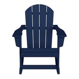 WestinTrends - Malibu Outdoor / Patio Poly Adirondack rocking chair - Navy Blue