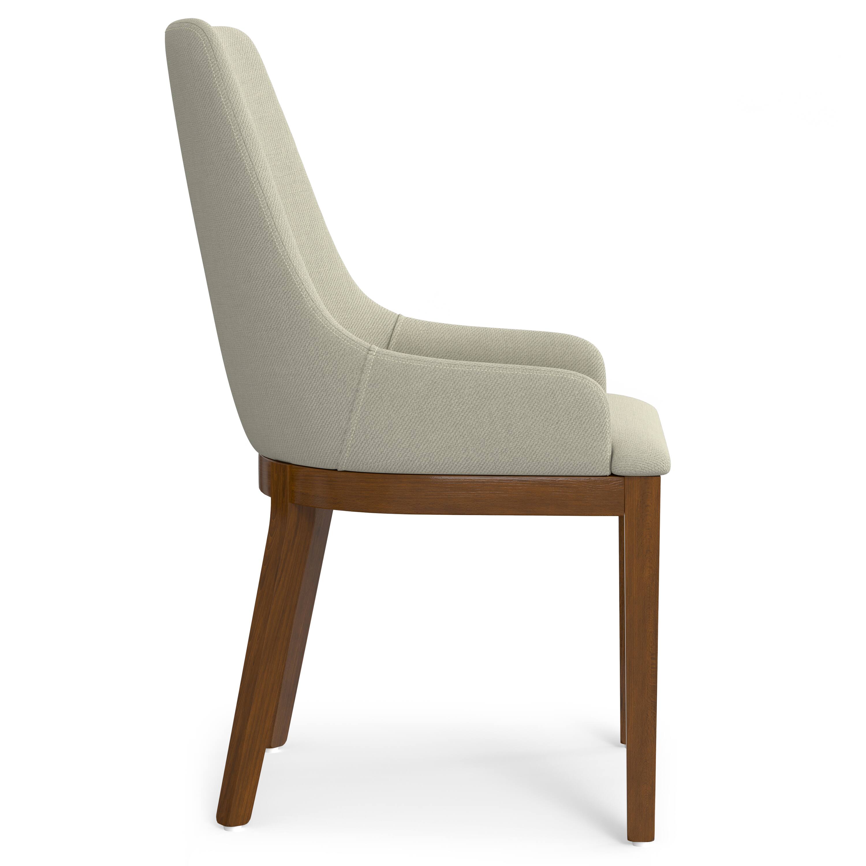 Alt View 1. Simpli Home - Stephanie Dining Chair (Set of 2) in Natural Linen Look Fabric - Natural.