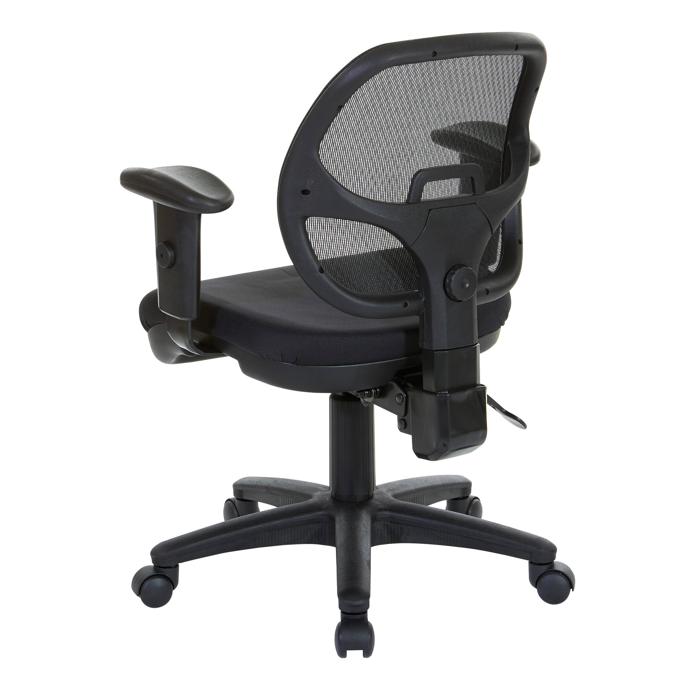 Back. Office Star Products - Ergonomic Task Chair with ProGrid® Back - Coal.