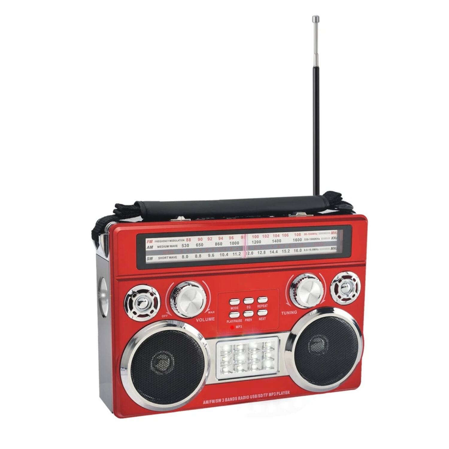 Sure, here is the corrected and grouped text from the image:

---

**AM FM SW 3BANDS RADIO USB/SD/TF MP3 PLAYER**

**AM**  
- 530  
- 650  
- 800  
- 900  
- 920  
- 940  
- 1000  
- 1020  
- 1040  
- 1060  
- 1080  
- 1100  
- 1120  
- 1140  
- 1160  
- 1180  
- 1200  
- 1220  
- 1240  
- 1260  
- 1280  
- 1300  
- 1320  
- 1340  
- 1360  
- 1380  
- 1400  
- 1420  
- 1440  
- 1460  
- 1480  
- 1500  
-