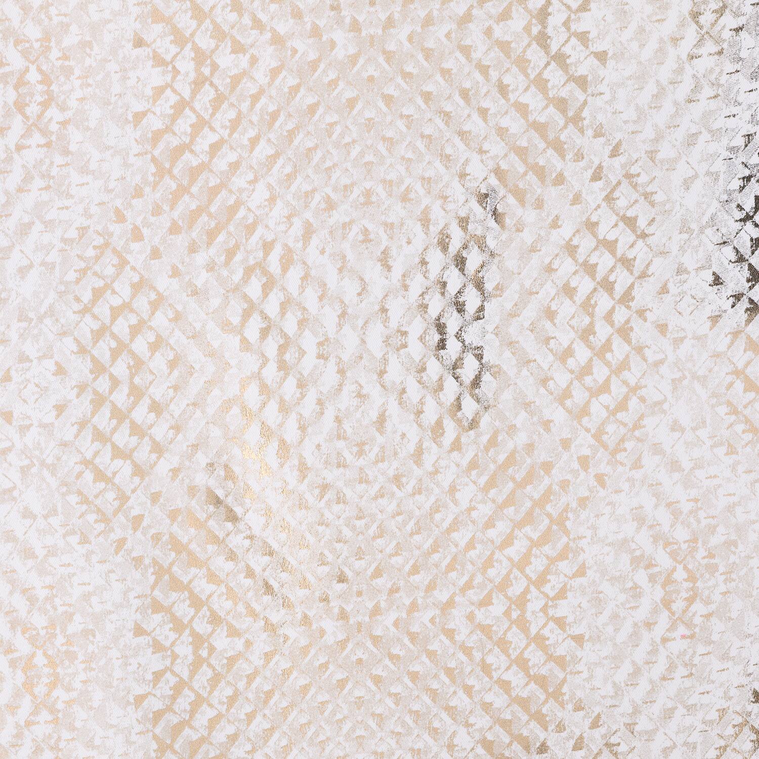 Left. RT Designers Collection - RT Designers Collection Hailey Halo Foil Blackout Polyester Grommet 2 Pack Window Curtain Panel Set 36" x 84" White - White.