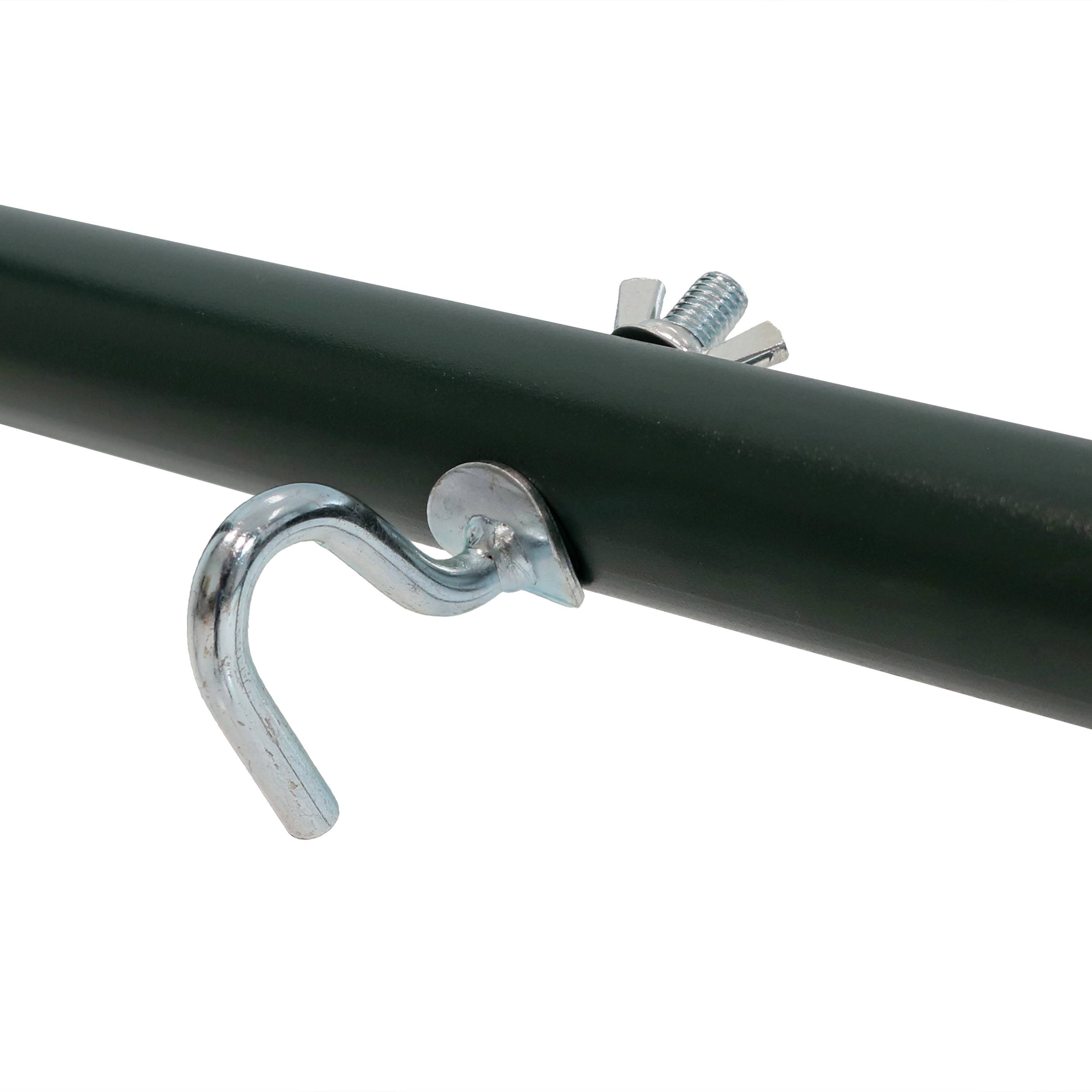 Alt View 10. Sunnydaze - Powder-Coated Steel Universal Hammock Stand - 124 in - Green.