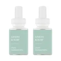 Pura - Linens & Surf Smart Vial Dual Refill - Green - Front_Zoom
