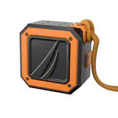 Front. Nautica - Nautica S100 Bluetooth Portable Speaker, Waterproof Wireless Speaker, Loud Sound, Clear Audio, 15-Hour Playtime - Black-Orange.