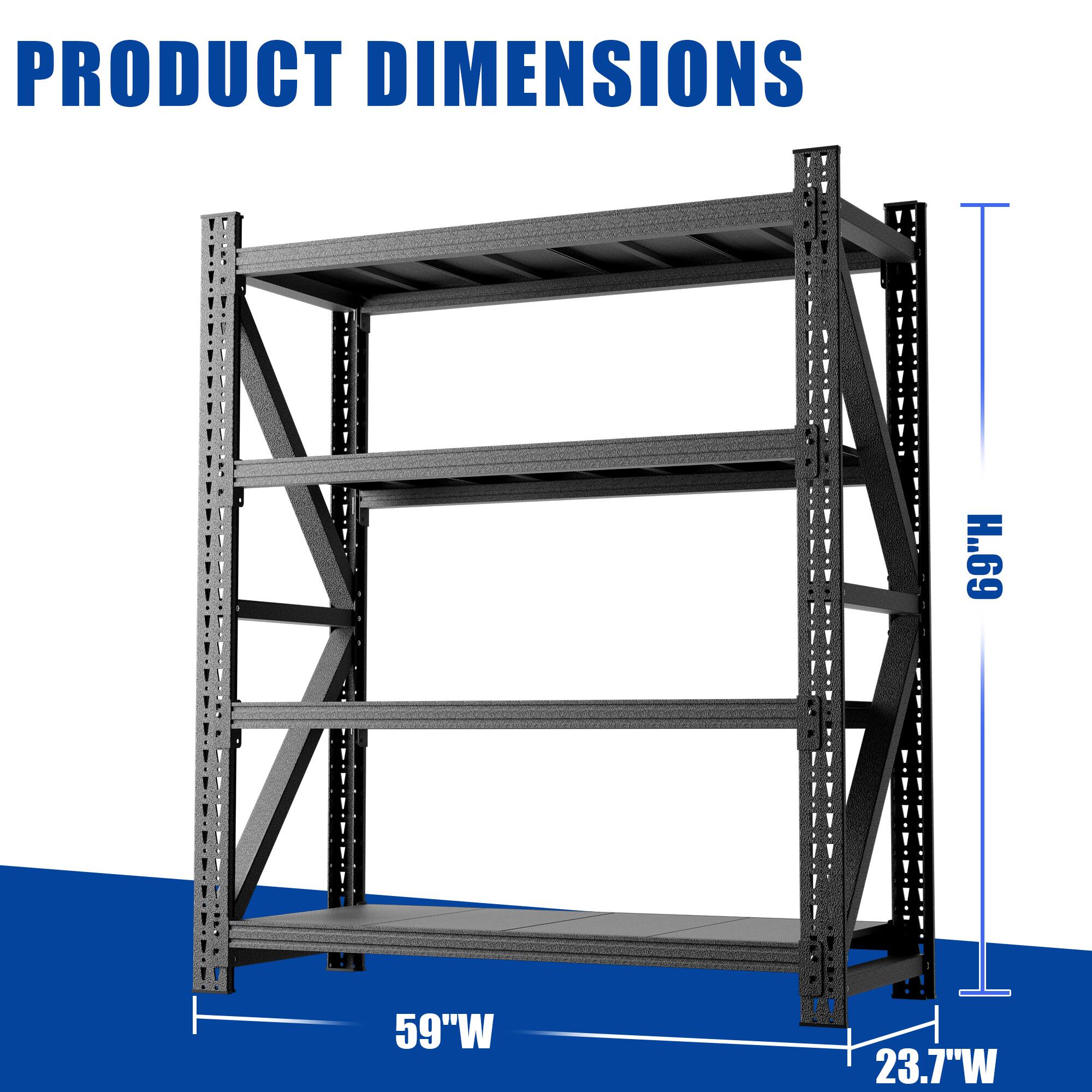 PRODUCT DIMENSIONS  
H: 69"  
W: 59"  
D: 23.7"