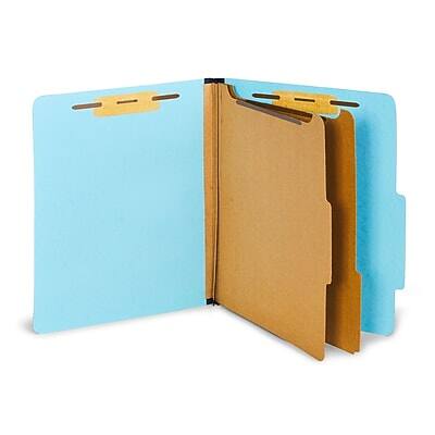 "Staples - Staples® Recycled Pressboard Classification Folder, 2-Dividers, 2 1/2"" Expansion, Letter Size, 20/Box - Light Blue" price history on PriceWatchPro