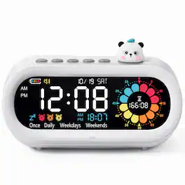 Dazzed Corner - Digital Visual Timer for Kids & Adults, 3-in-1 Silent Countdown Clock - White