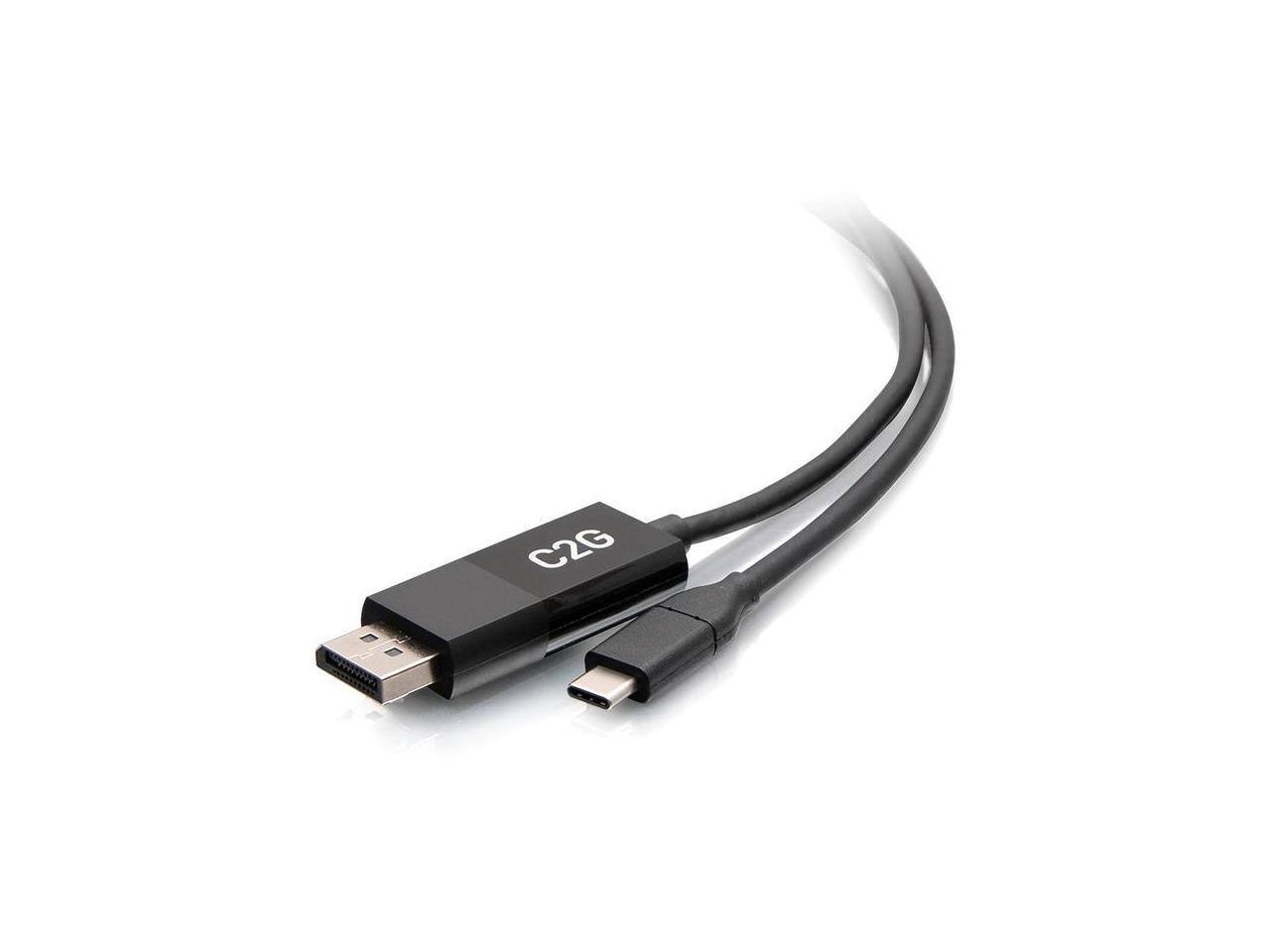 Alt View 6. Cables to Go - C2G 6ft 4K USB C to DisplayPort Adapter Cable 60Hz C2G54475.