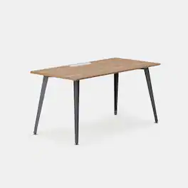 Branch Furniture - Office Desk 60" x 30" - Walnut/Charcoal