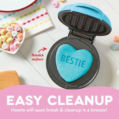 LIKE e XOXO XGND NA NIGNT DATE GNTR SOMA RATE PEA PC HAR A1 FURT NA ... aa Nonstick surfaces BESTIE LIKE EASY CLEANUP Hearts will never break & cleanup is a breeze!