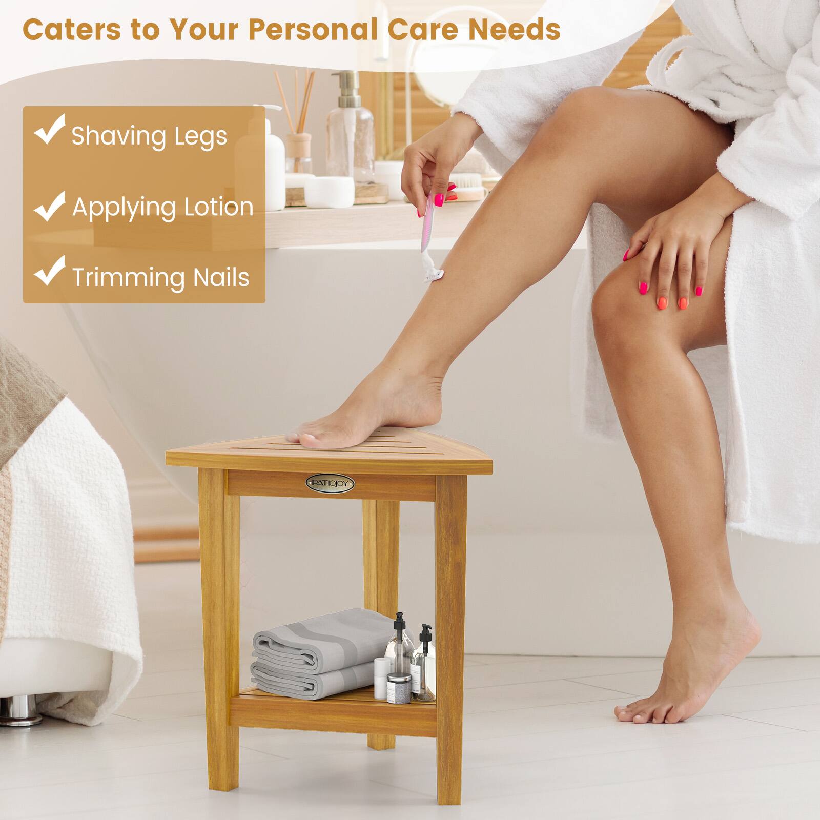 Caters to Your Personal Care Needs

- Shaving Legs
- Applying Lotion
- Trimming Nails