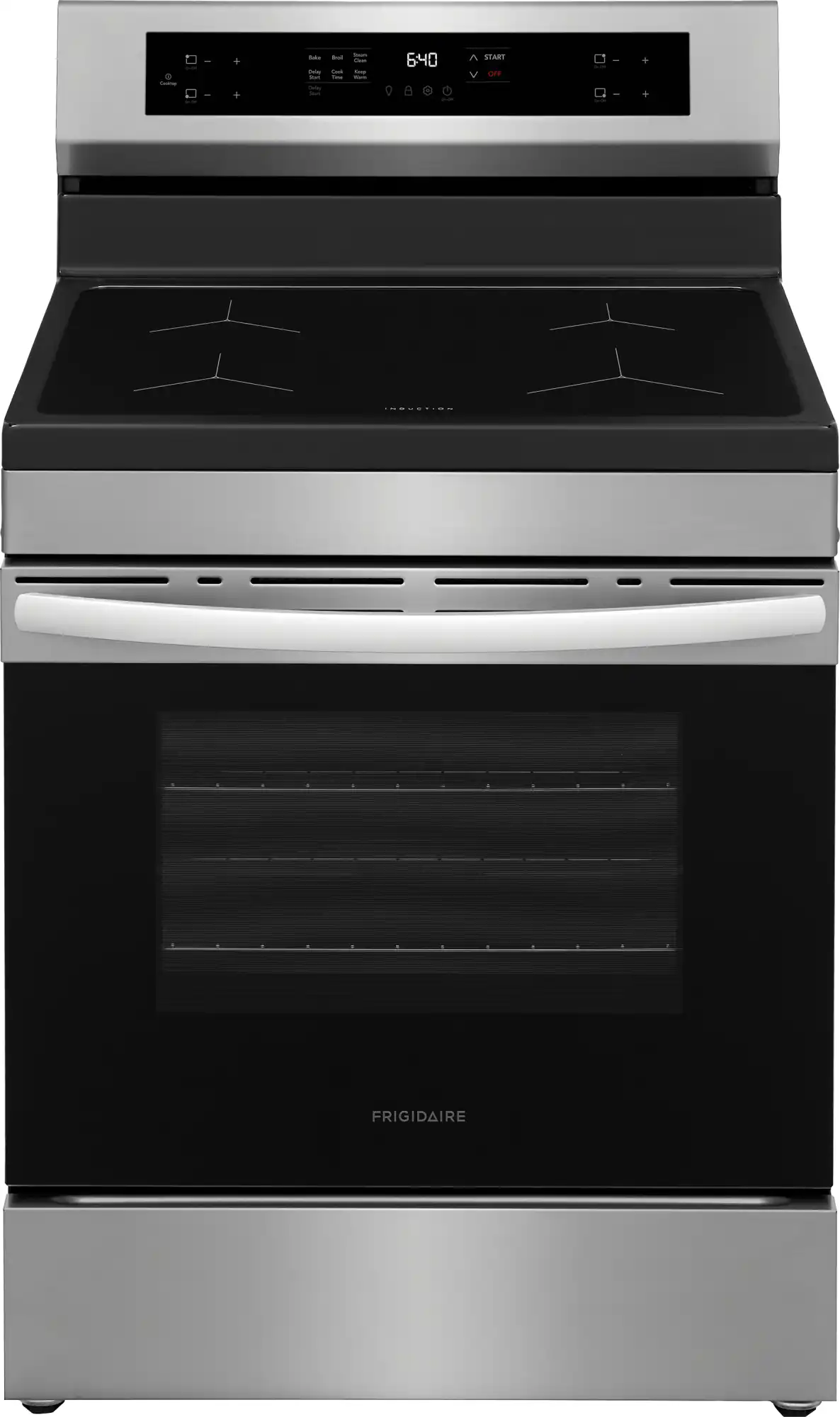 Frigidaire - 5.3 Cu. Ft. Freestanding Induction Range with 3,600-Watt Power Boil Element and Steam Clean - Stainless Steel