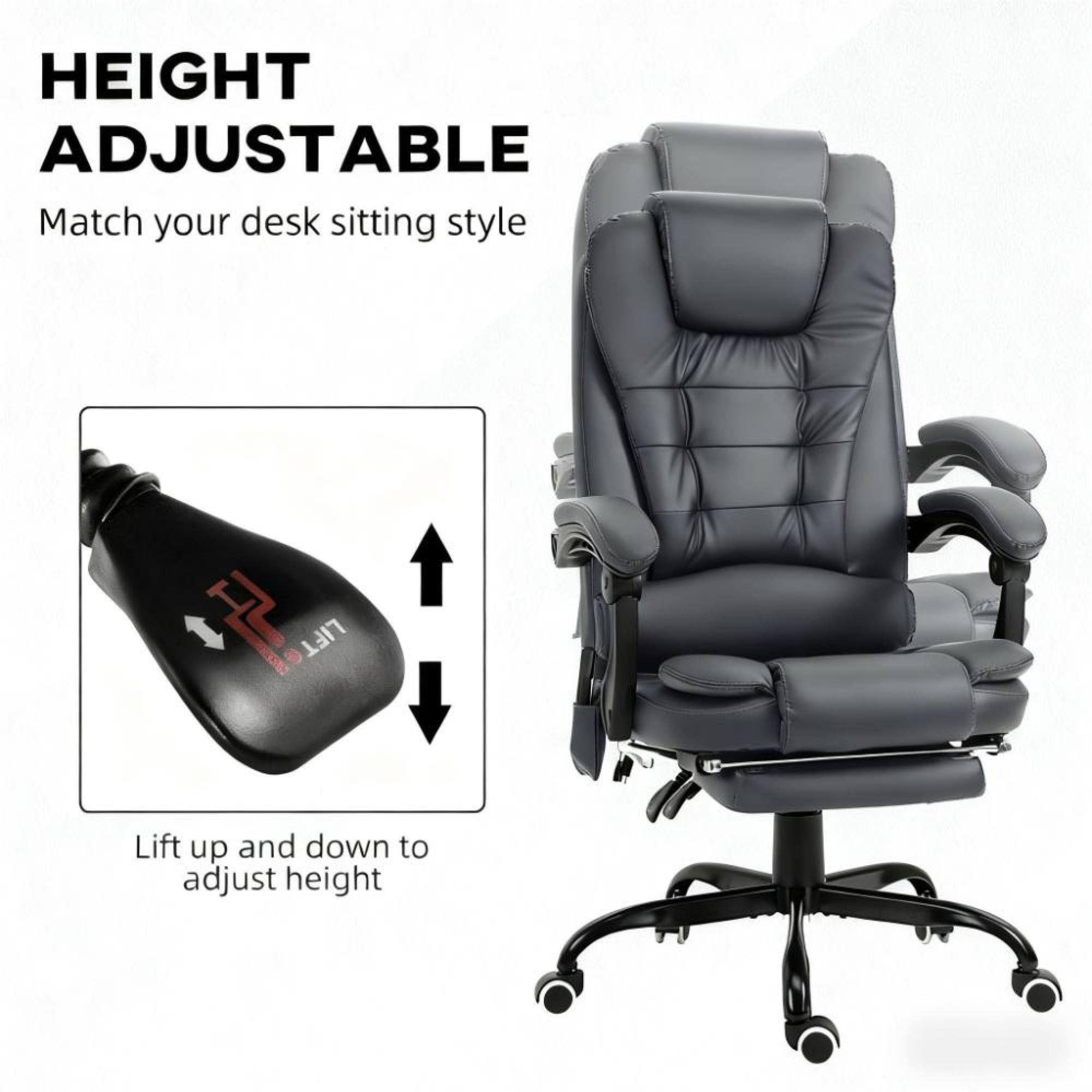 HEIGHT ADJUSTABLE  
Match your desk sitting style  

Lift up and down to adjust height