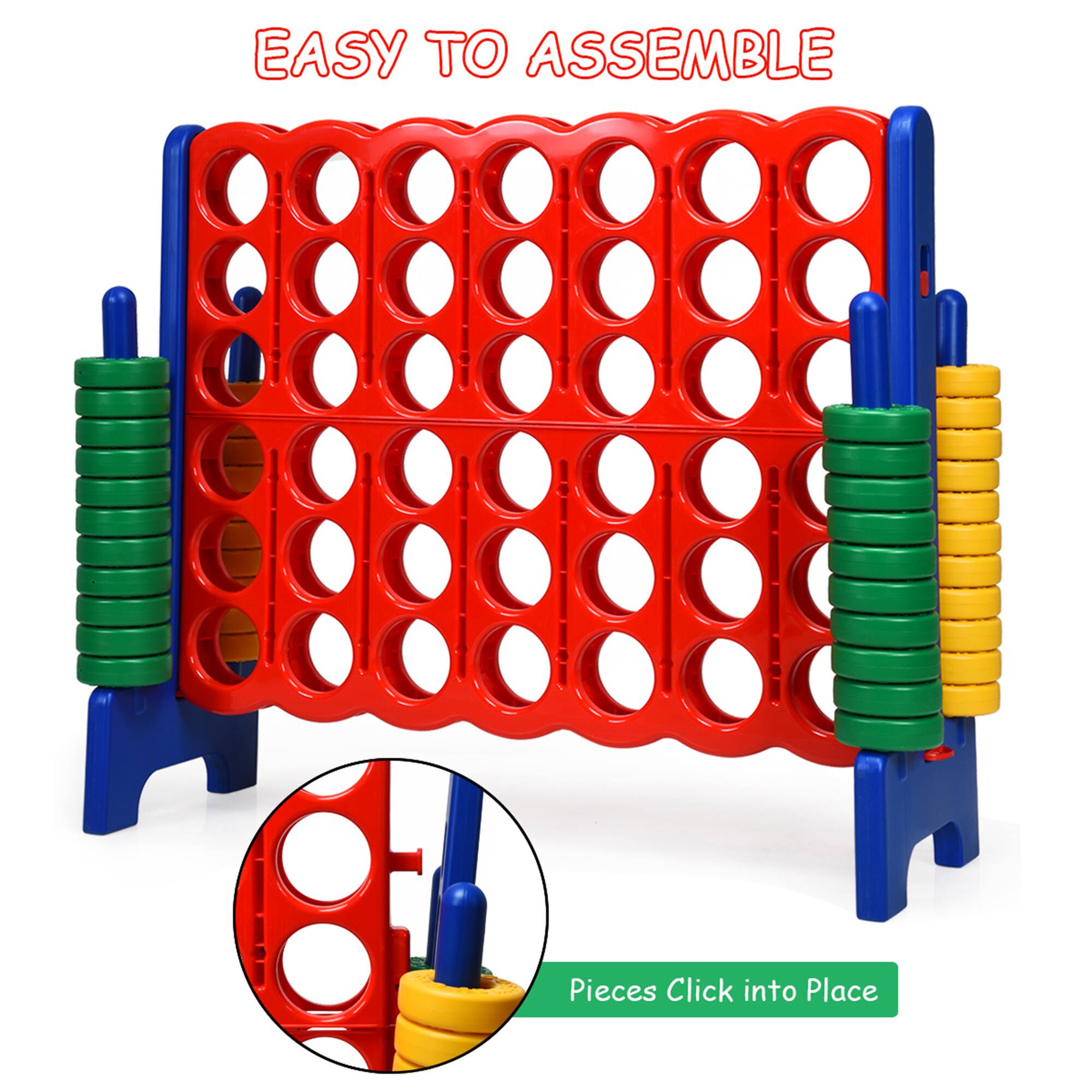 EASY TO ASSEMBLE

Pieces Click into Place