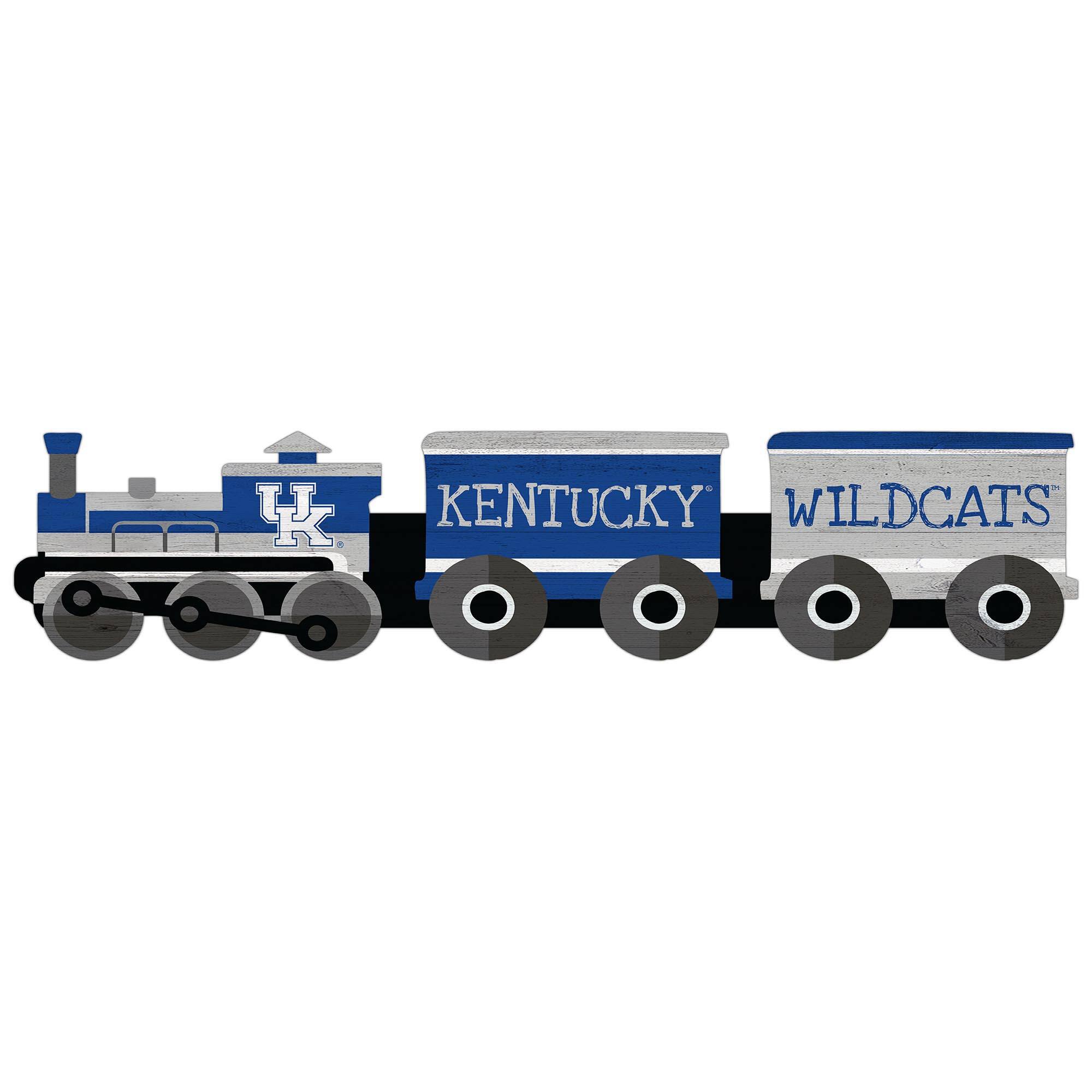Kentucky Wildcats 6'' x 24'' Train Cutout Sign