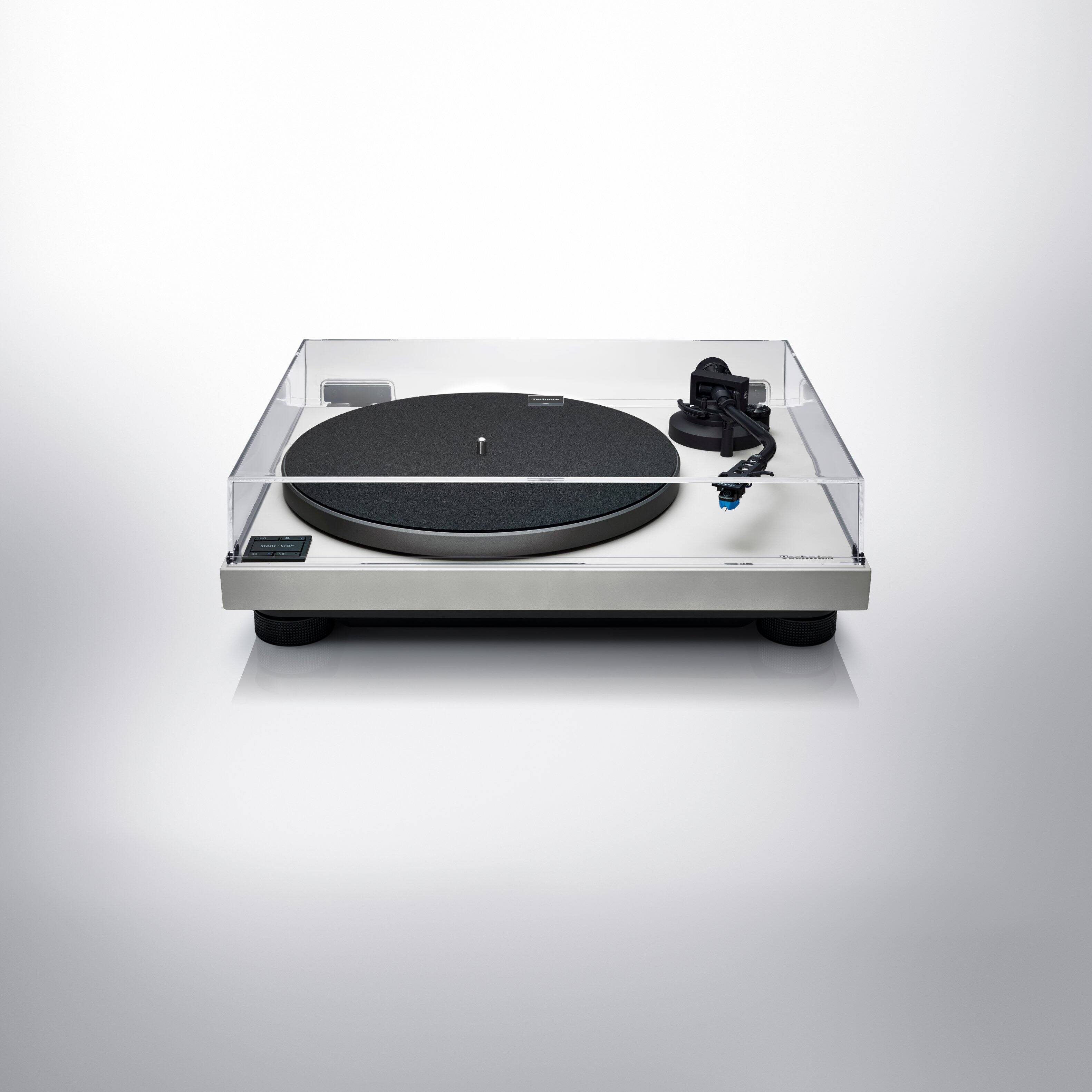 Back. Technics - Technics HiFi Bluetooth Turntable with Coreless Direct Drive Motor, Audiophile-Grade Cartridge and Precision Tonearm - Light Grey.