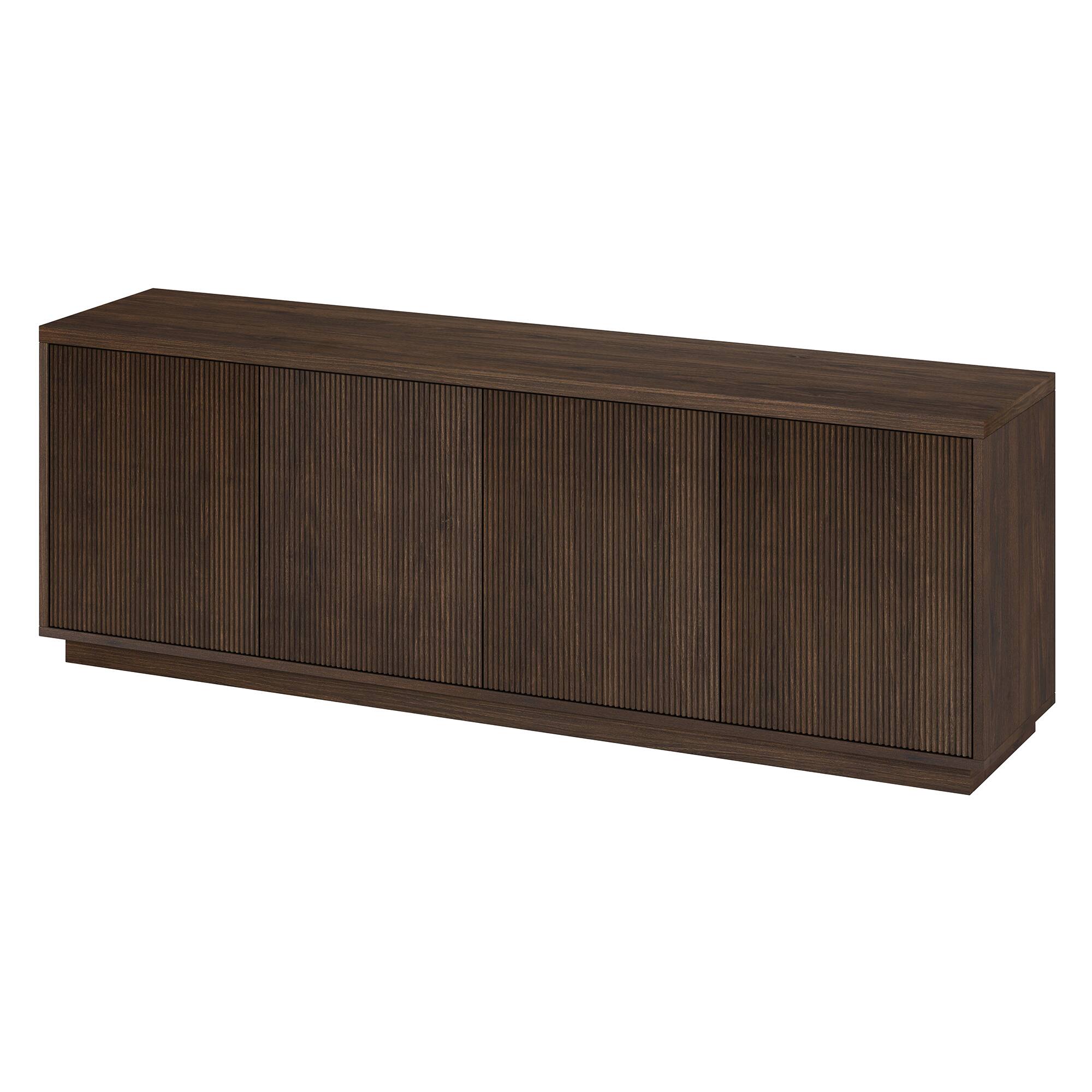 Alt View 14. Hudson&Canal - Hanson TV Stand for Most TVs up to 75" - Alder Brown.