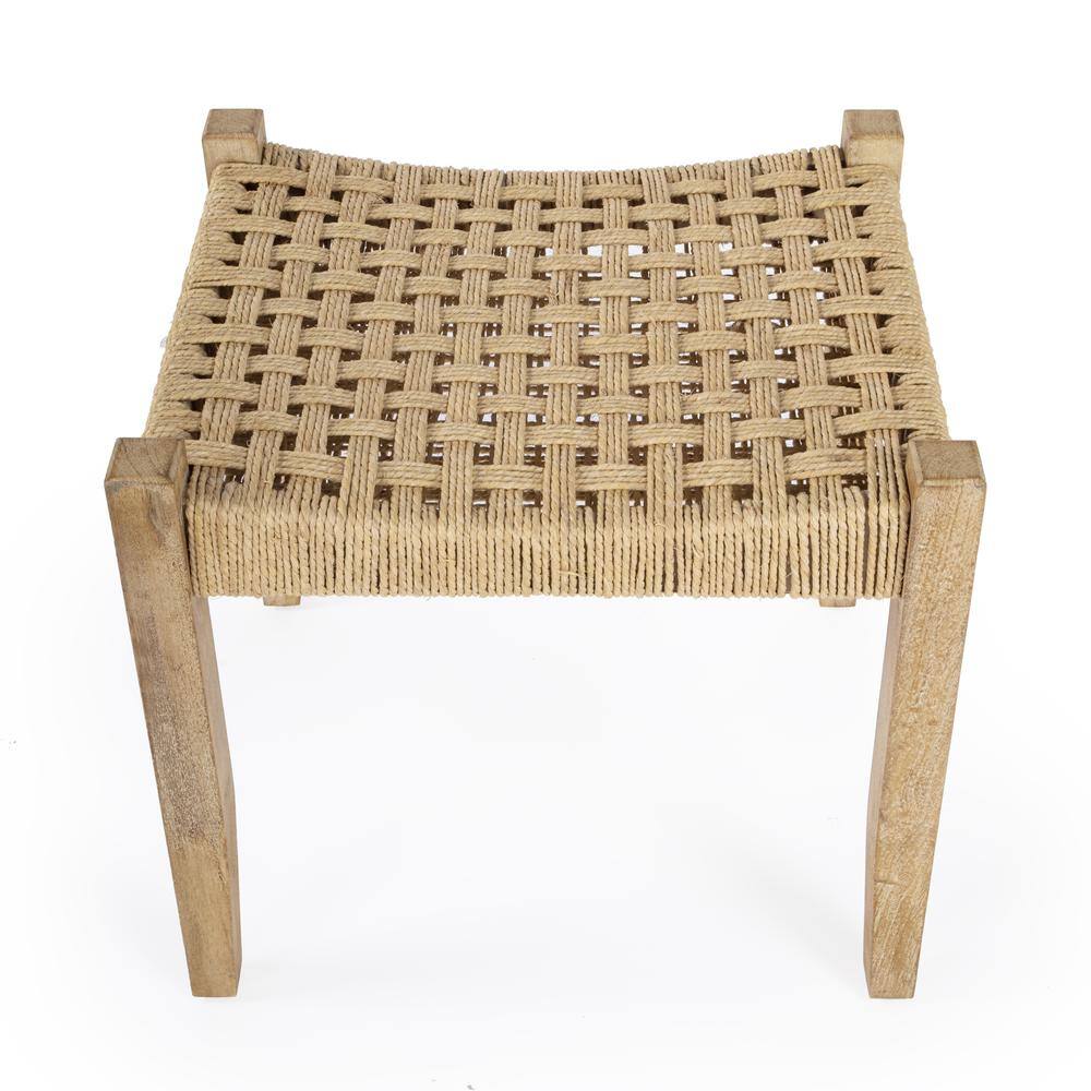 Alt View 1. Butler Specialty - Garner Woven Jute Accent Stool - Natural.