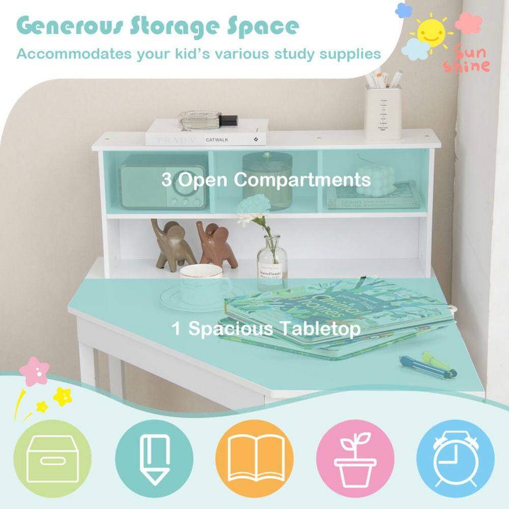 Generous Storage Space  
Accommodates your kid's various study supplies  

Sunshine PICNIA CATWALK  
3 Open Compartments  
1 Spacious Tabletop