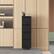 Angle. Mirfee - 4-Drawer Locking Vertical File Cabinet on Wheels, Heavy-Duty - Black.