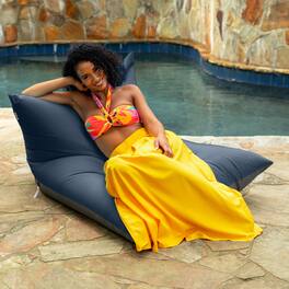 Jaxx - Finster Outdoor Bean Bag Lounge Chair - Sunbrella Navy