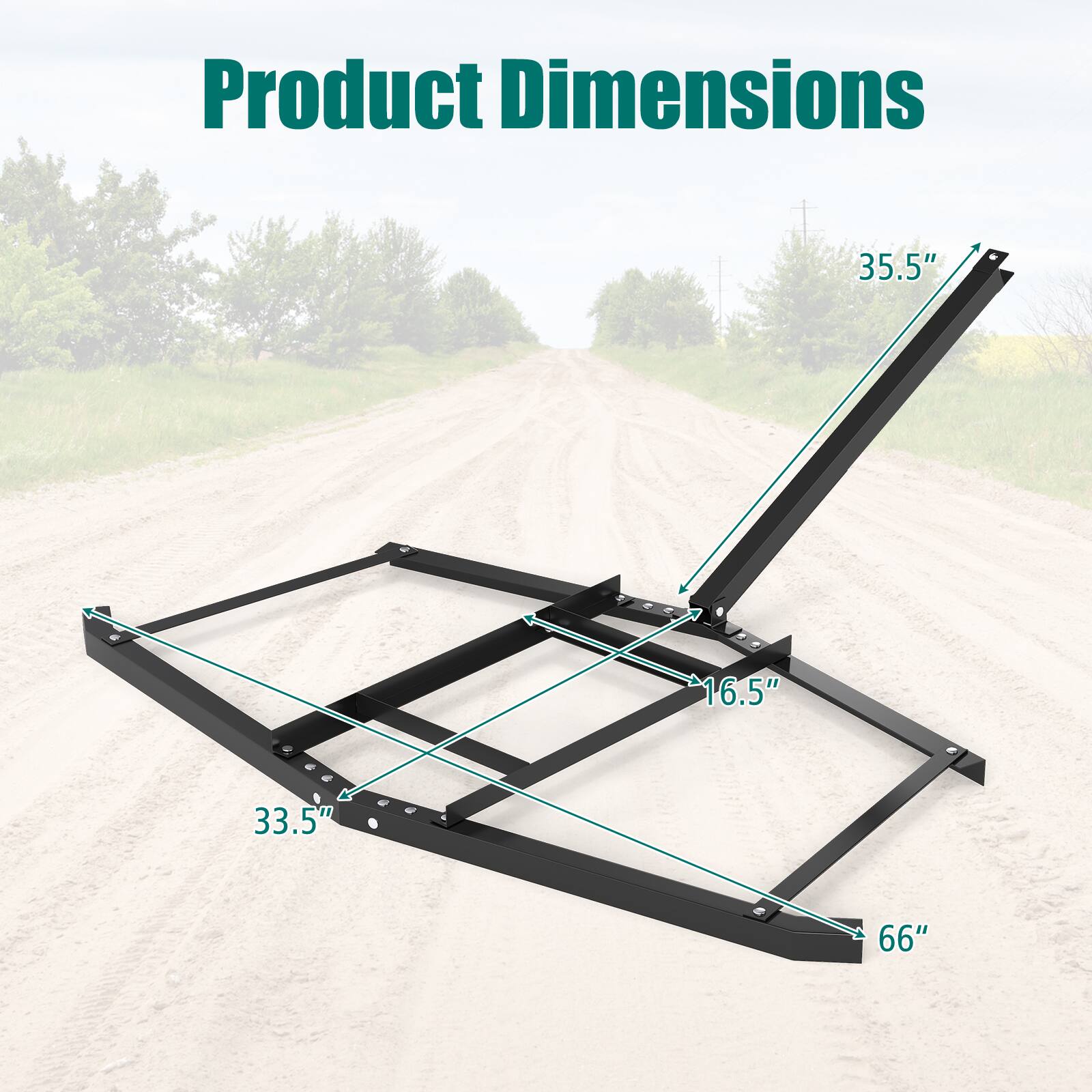 Product Dimensions: 35.5" x 16.5" x 33.5" x 66"