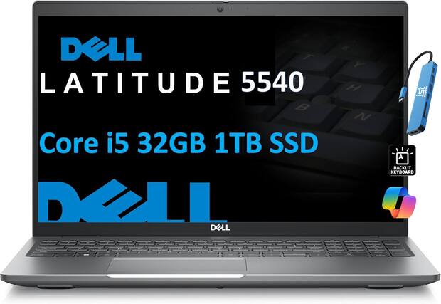 DELL LATITUDE 5540
Core i5 32GB 1TB SSD
BACKLIT KEYBOARD