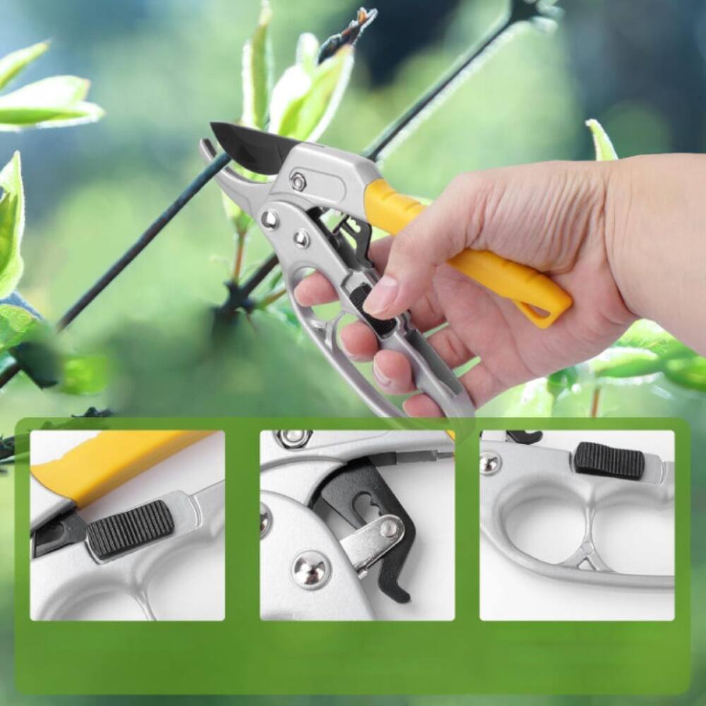 Alt View 2. Alchemy Casas - PRUNING SHEARS WITH FINGER GUARD - Yellow.