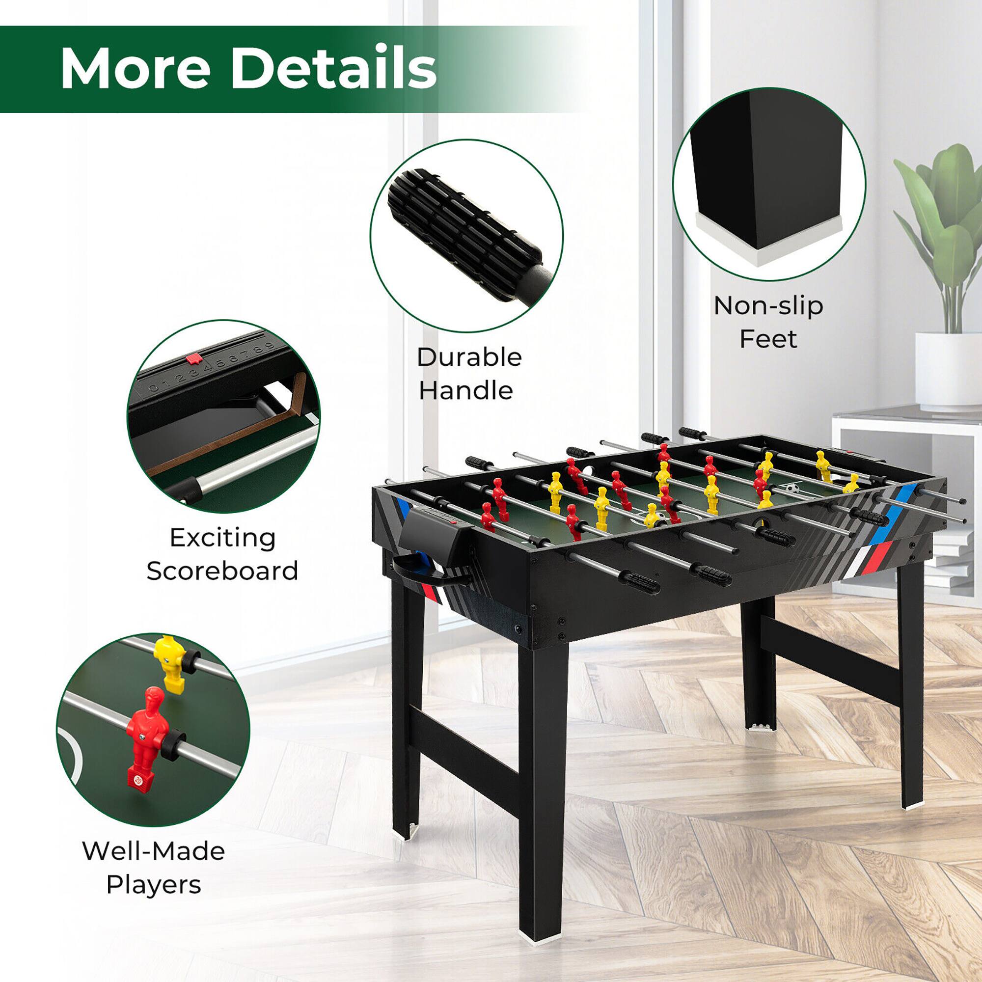 More Details

- Durable Handle
- Non-slip Feet
- Exciting Scoreboard
- Well-Made Players
