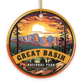OrnamentallyYou - Great Basin National Park Retro Ornament Nevada Traveler Souvenir and Gift - Multi-colored