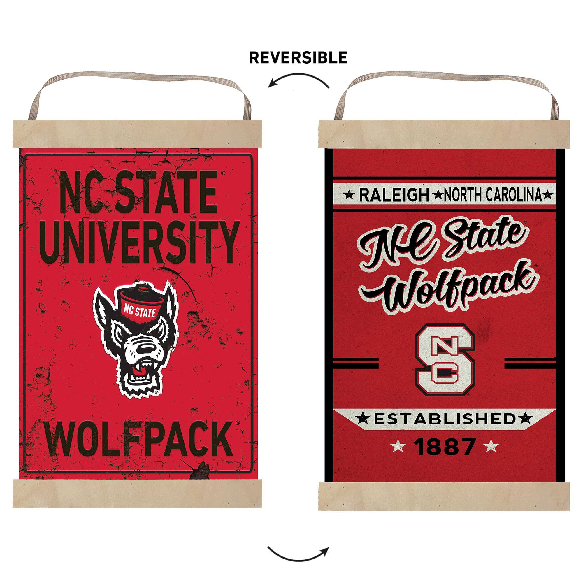 REVERSIBLE

NC STATE UNIVERSITY

WOLFPACK

RALEIGH NORTH CAROLINA

NC State Wolfpack

ESTABLISHED 1887
