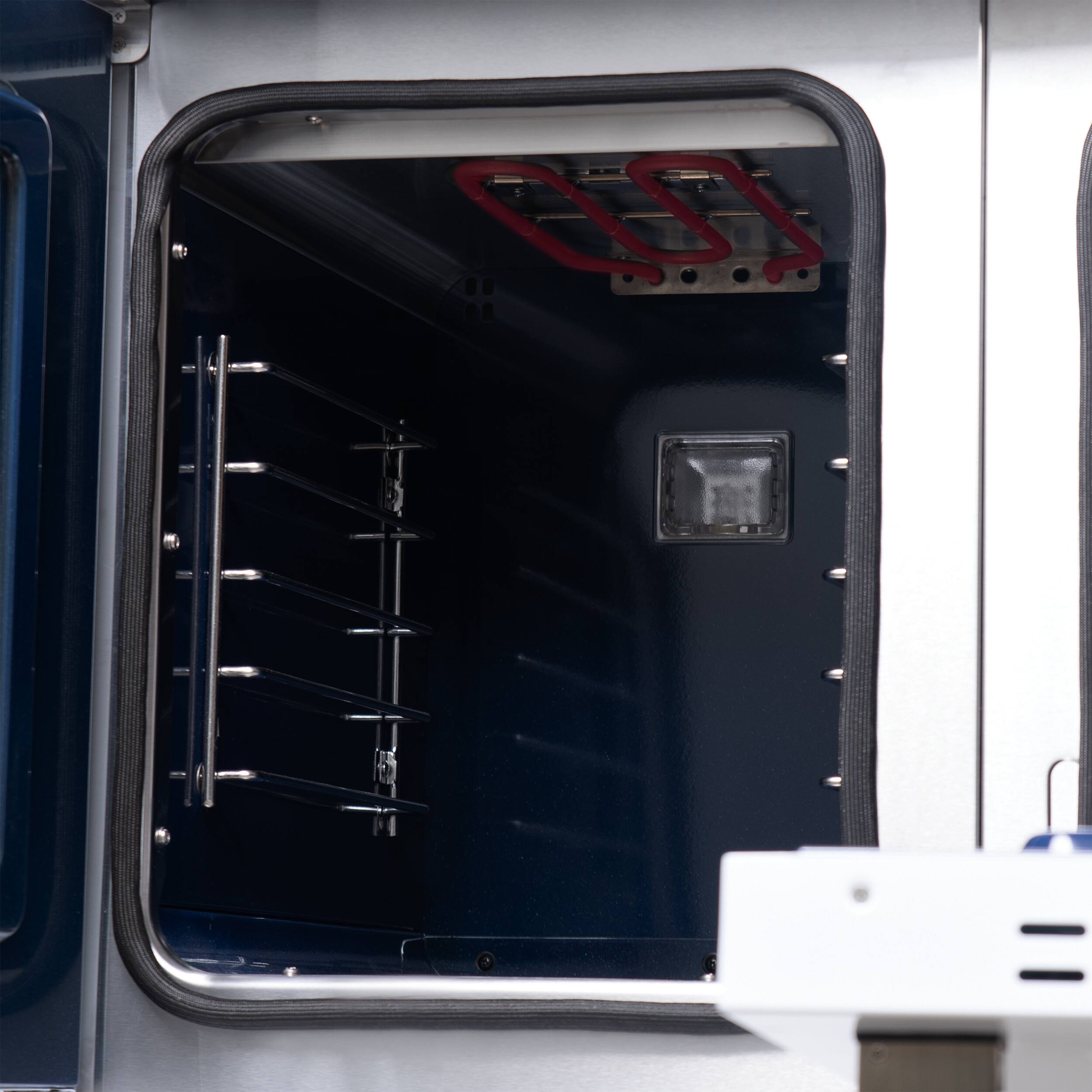 Alt View 14. Forno Appliances - Capriasca 6.58 Cu. Ft. Freestanding Dual Fuel True Convection Range with French Doors - White.