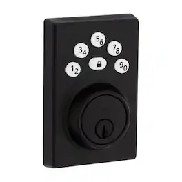Kwikset - Powerbolt Matte Black Zinc Electronic Deadbolt