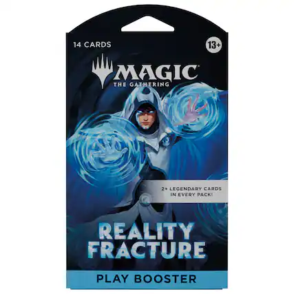 14 CARDS
13+ MAGIC THE GATHERING
2+ LEGENDARY CARDS IN EVERY PACK!
REALITY FRACTURE
PLAY BOOSTER