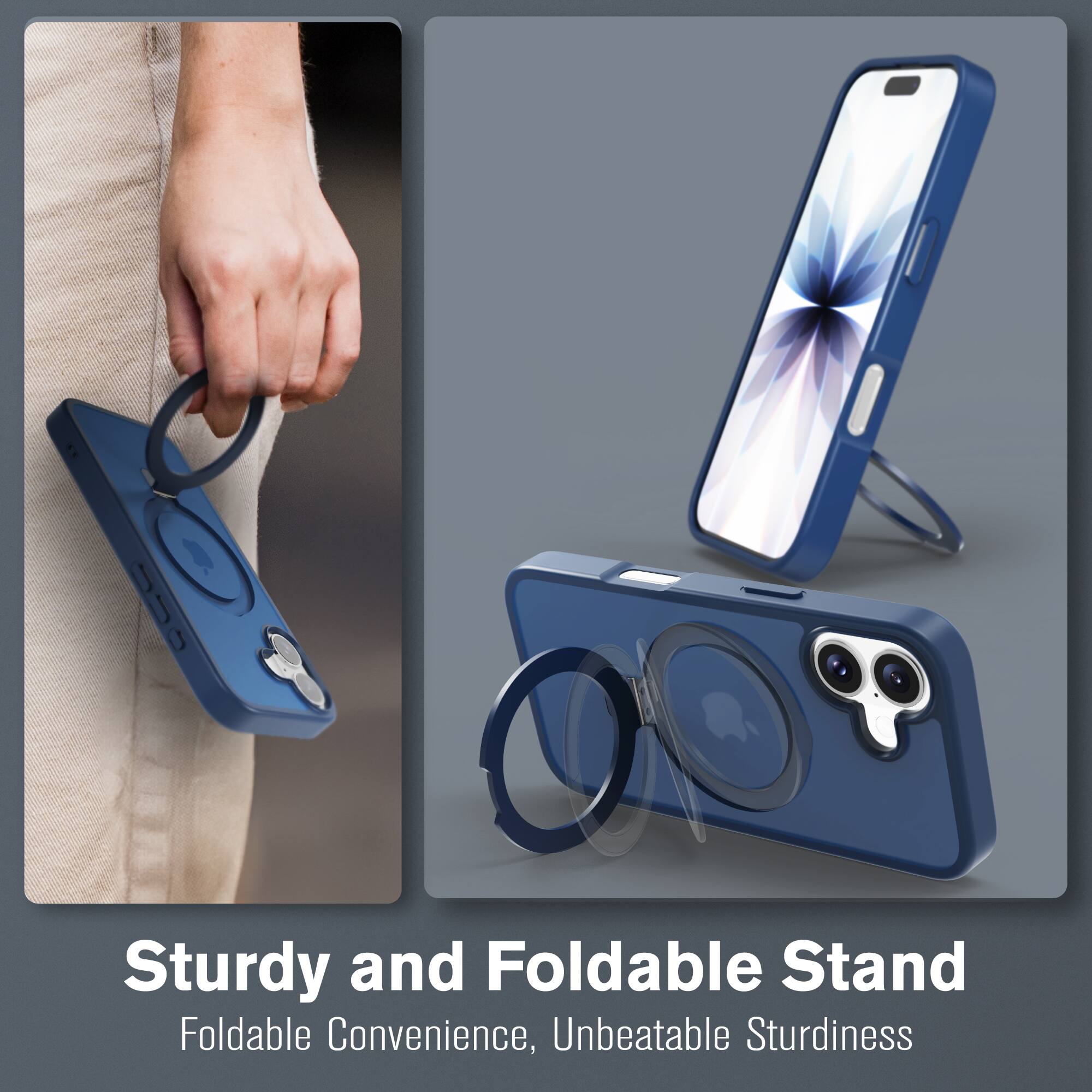 Sturdy and Foldable Stand  
Foldable Convenience, Unbeatable Sturdiness
