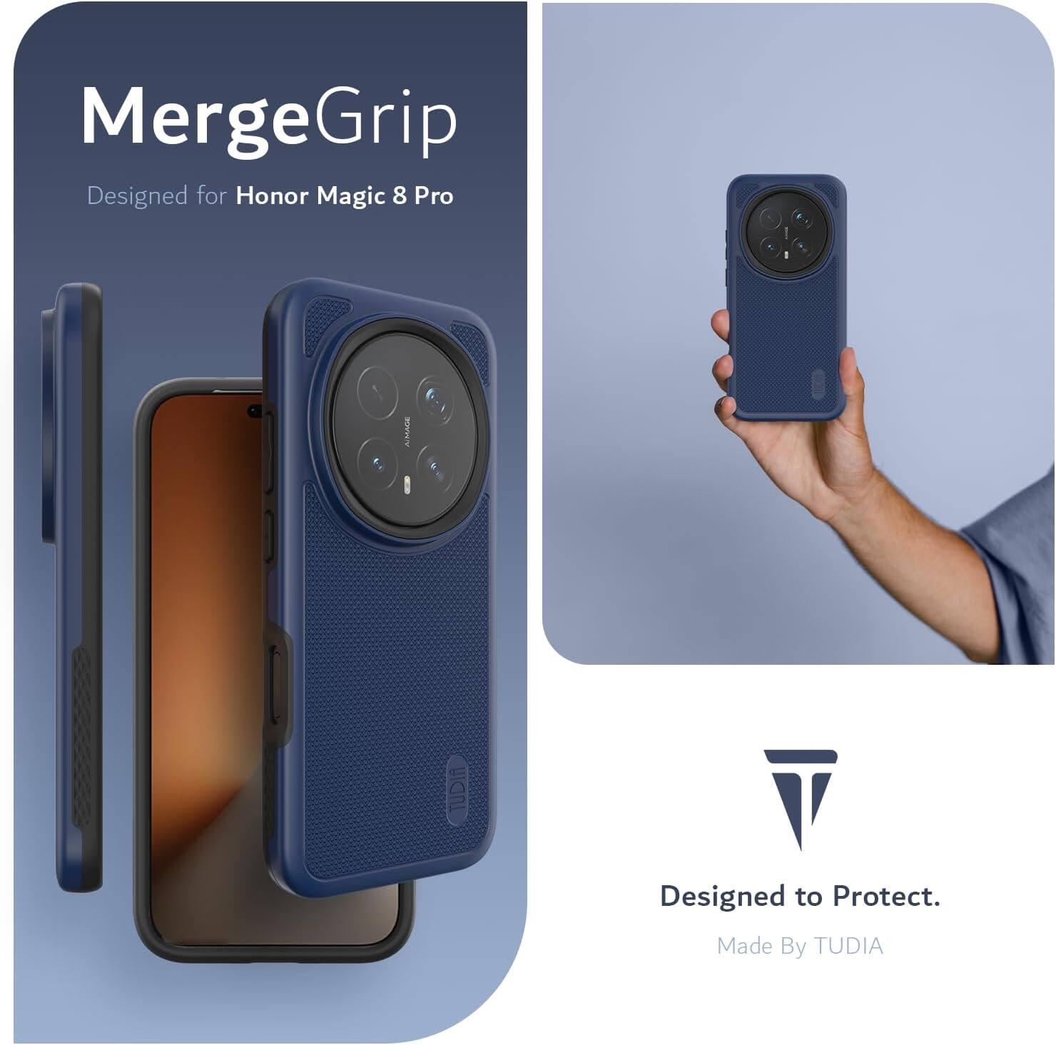 MergeGrip  
Designed for Honor Magic 8 Pro  

Designed to Protect.  
Made By TUDIA