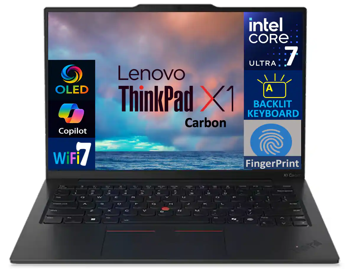 Lenovo - ThinkPad X1 Carbon Gen 13 X1 Carbon Laptop 14.0 2.8K (Intel Ultra 7-268V, 32GB LPDDR5X, Win 11 Pro) - Eclipse Black