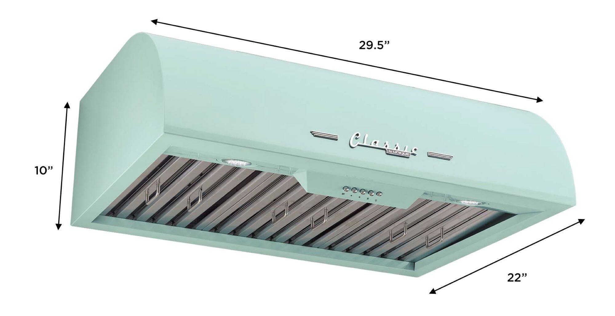 The text on the image reads: "29.5" 10" Classics UNIC 22"". The correct grouping and correction of the text would be: "29.5" 10" Classics UNIC 22"".