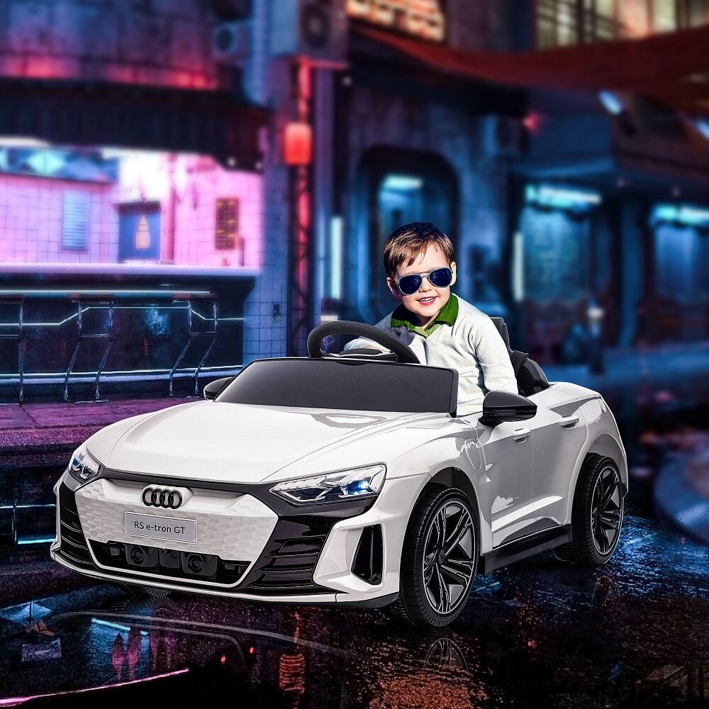 Alt View 4. Ropilly - Ropilly 12v licensed audi rs e-tron gt kids ride on car with remote control White.