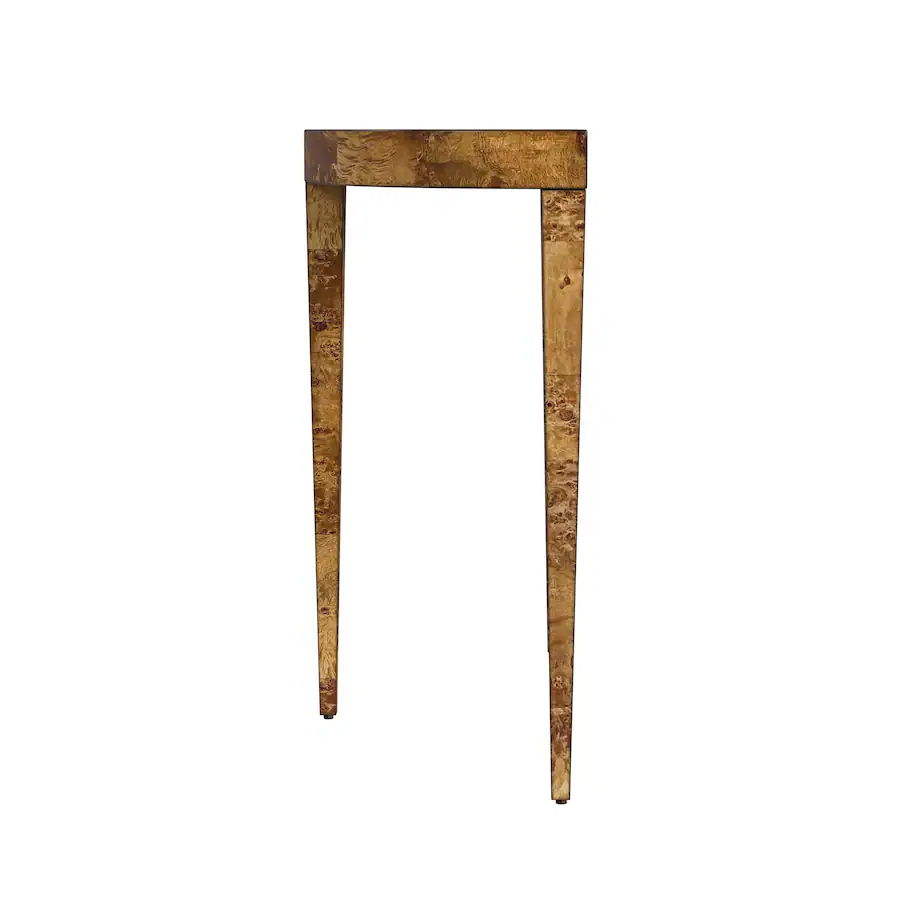 Console Table 36 Butler Specialty Ingrid 36 in. W Demilune Wood Traditional Burl Console ...