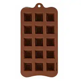 Kitcheniva - Silicone Square Chocolate Drop Mold (4.1 x 8.5 Inch) - Makes 15 Chocolate Drops