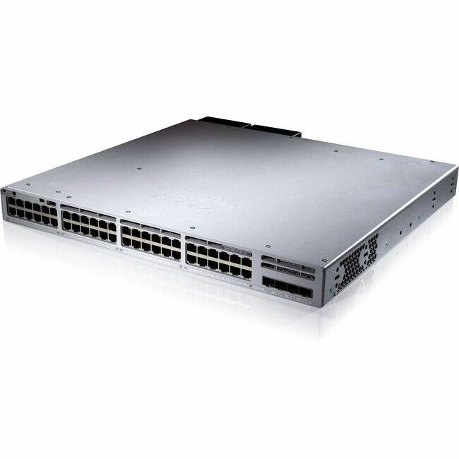 Front. Meraki - Cisco Meraki Catalyst C9300-48UXM-M Ethernet Switch - 48 Ports - Manageable - 2.5 Gigabit Ethernet, 10 Gigabit Ethernet - Unknown.