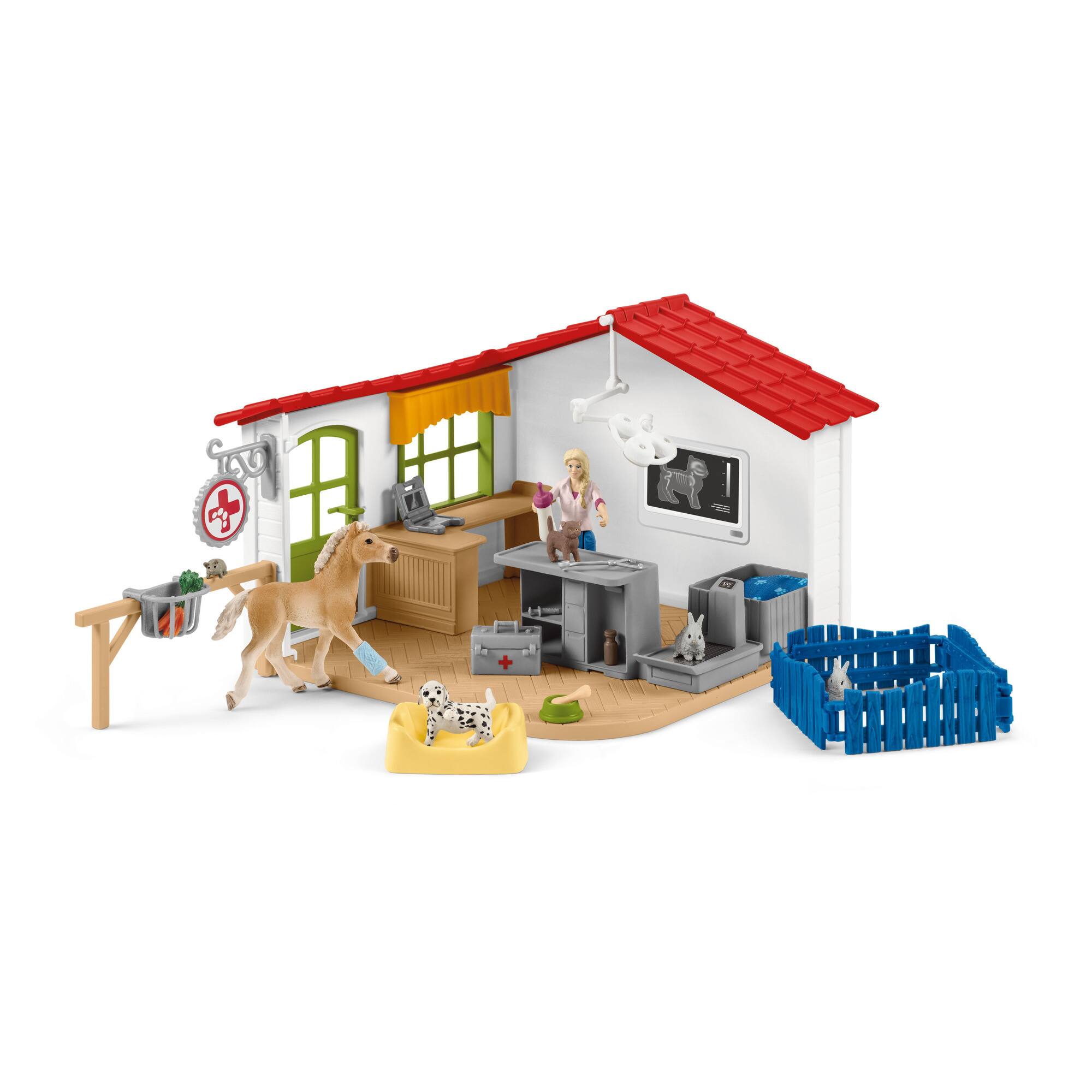 Angle. Schleich - Veterinarian Practice With Pets.