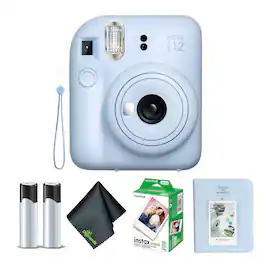 Fujifilm - INSTAX MINI 12 Instant Film Camera with Instant Film - Pastel Blue