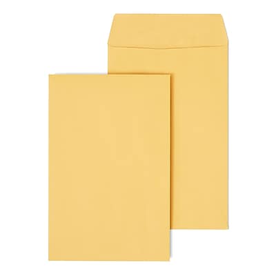 Front. Staples - Self Seal Kraft Catalog Envelopes, 6” x 9”, 100/Box - Brown.