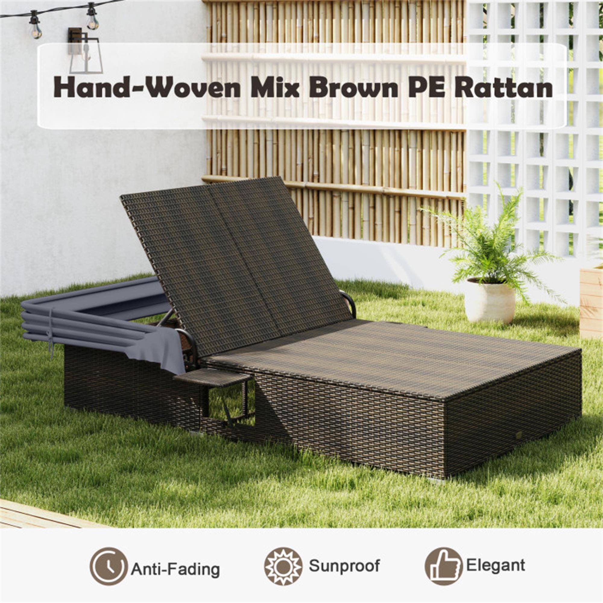 Hand-Woven Mix Brown PE Rattan

Anti-Fading
Sunproof
Elegant
