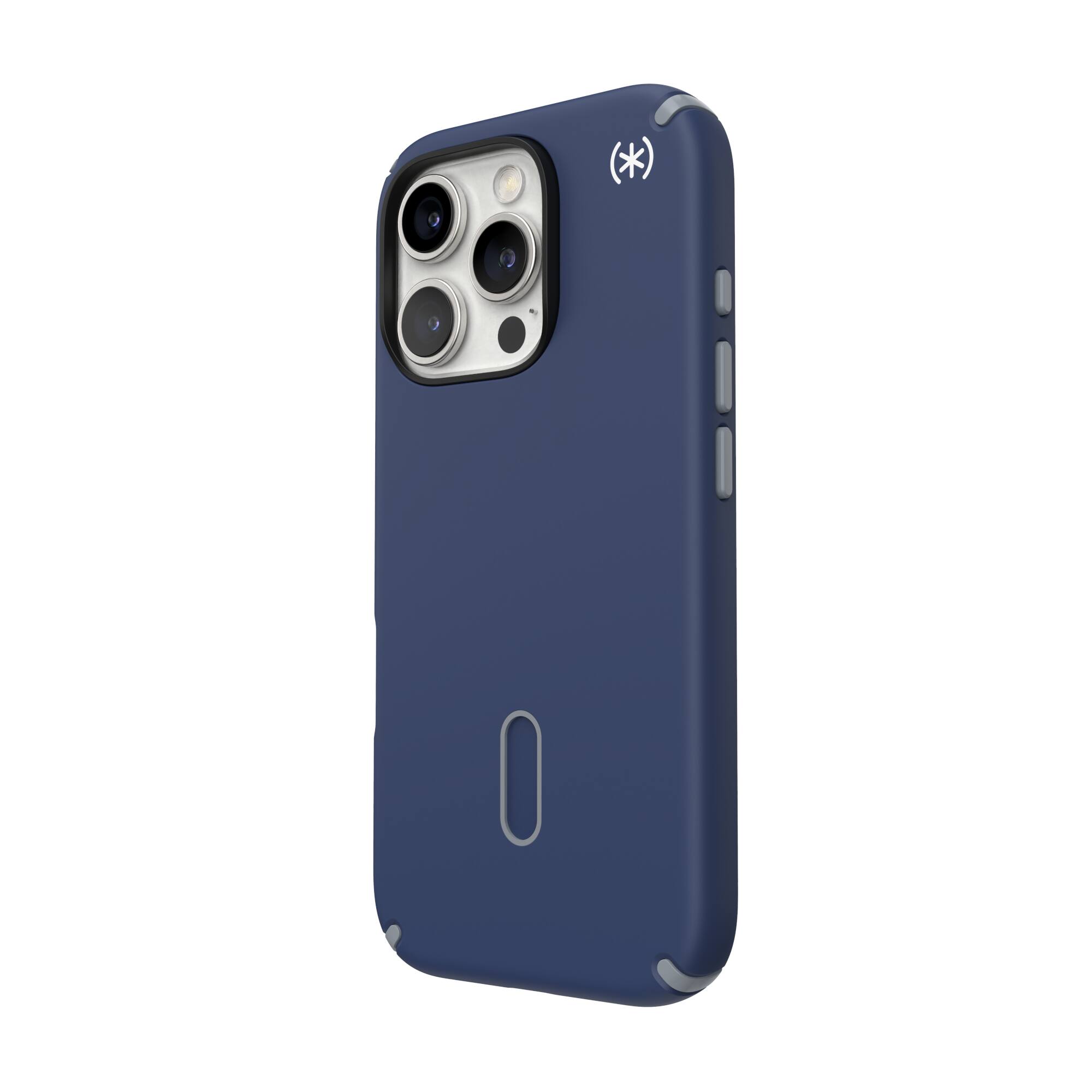 Angle. Speck - Presidio2 Pro ClickLock Case with MagSafe for Apple iPhone 16 Pro - Costal Blue.